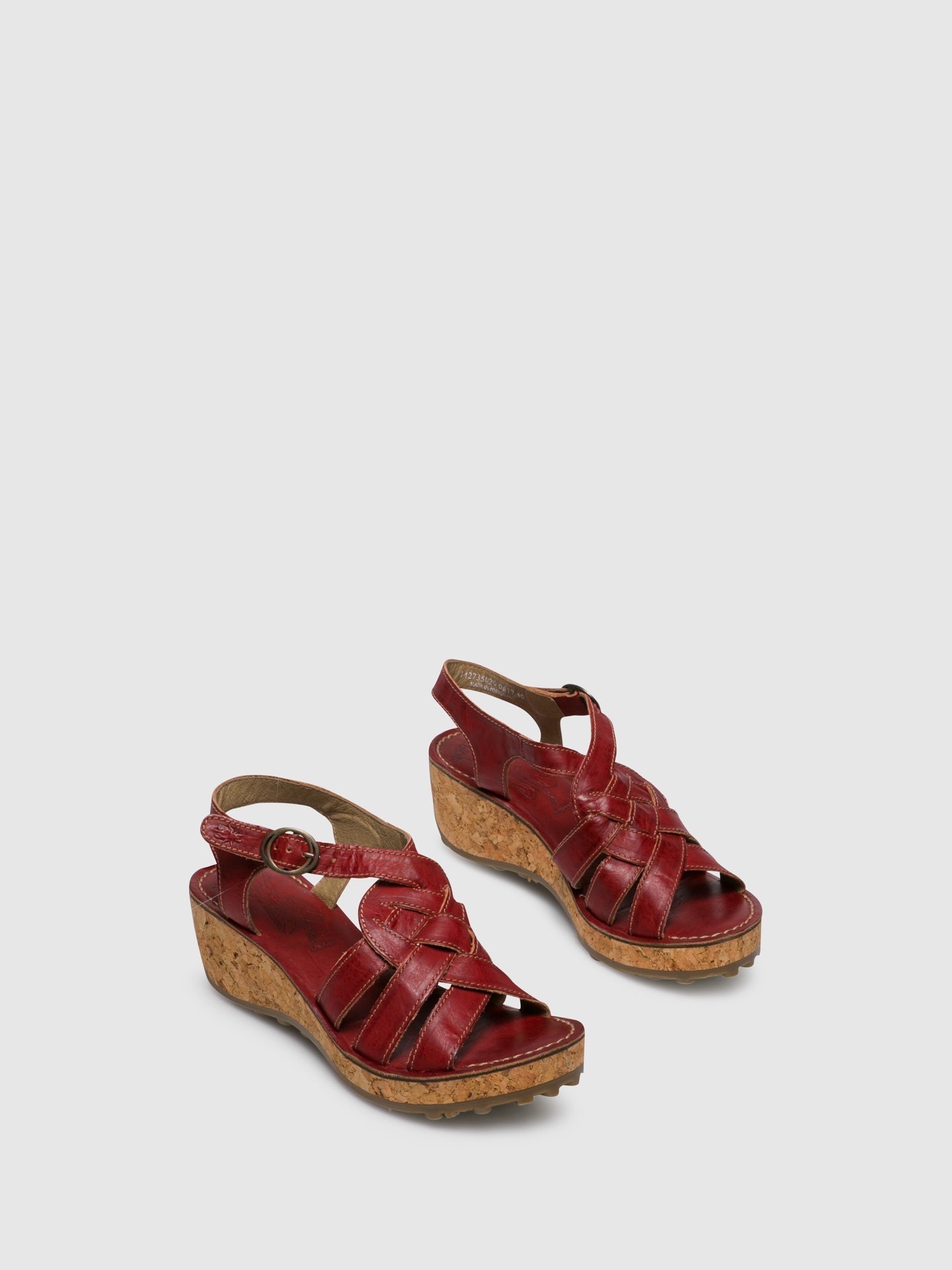 Fly London Red Buckle Sandals
